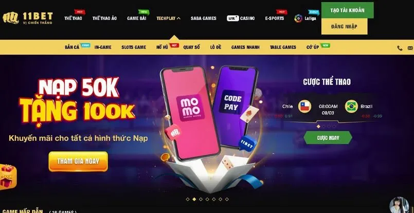 11Bet – nhà cái uy tín là sự lựa chọn số 1 hiện nay 3 Ưu đãi tại nhà cái 11Bet