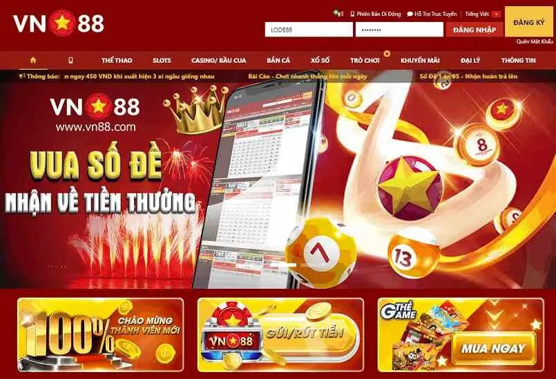 Nhà cái Lode88 - Đánh đề trực tuyến, ăn ngay thưởng lớn 1 Giới thiệu lode88